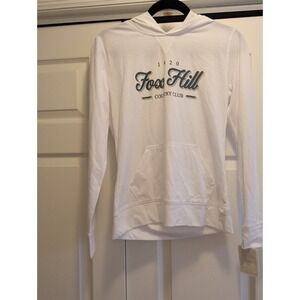 Levelwear Women Golf Hoodie Fox Hill White Long Sleeve Pullover N32228 Small